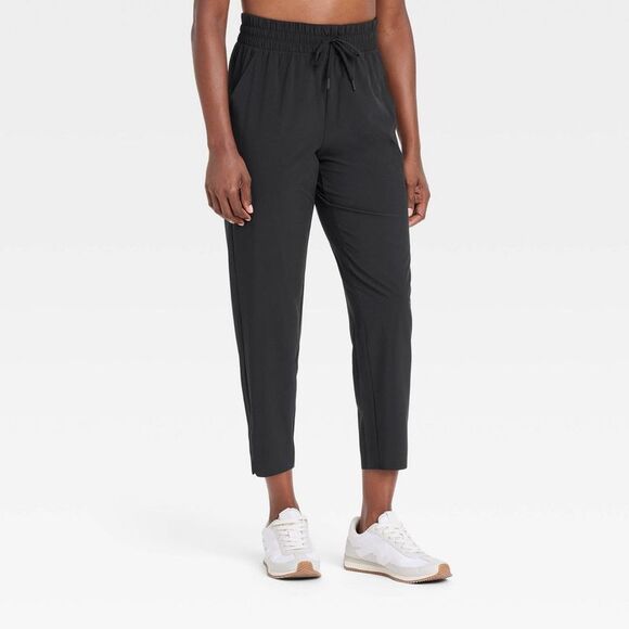 All In Motion Pants - All In Motion - Women's Active Light High-Rise Taper Pants - All I Black